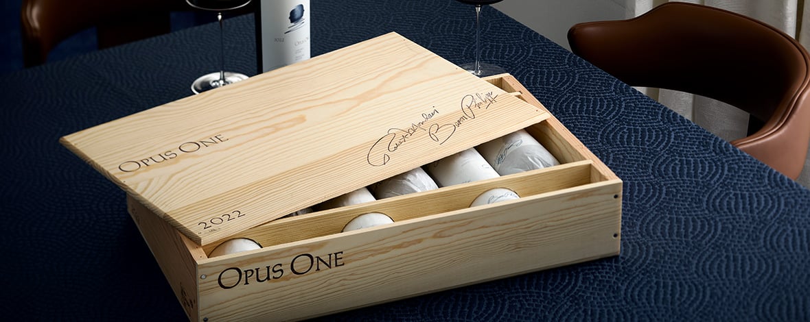 Opus One 2022 in 6-bottle wooden box